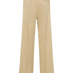 Pantaloni con vita elasticizzata in beige Jil Sander - donna 
