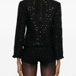 Giacca con fiocchi in nero Alessandra Rich -  donna 
