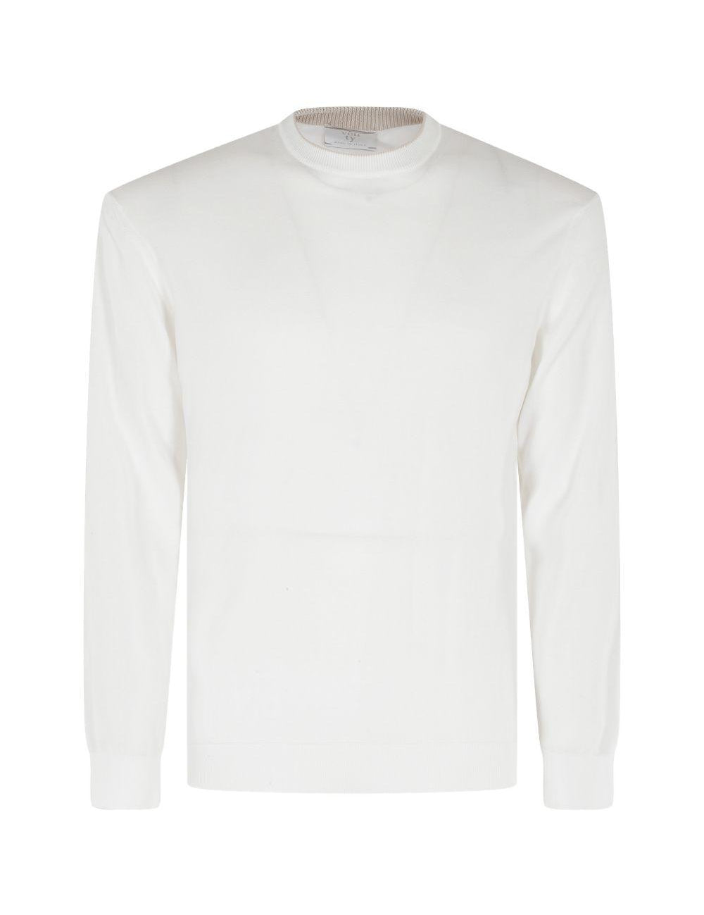 Maglia girocollo in bianco Eleventy - uomo 