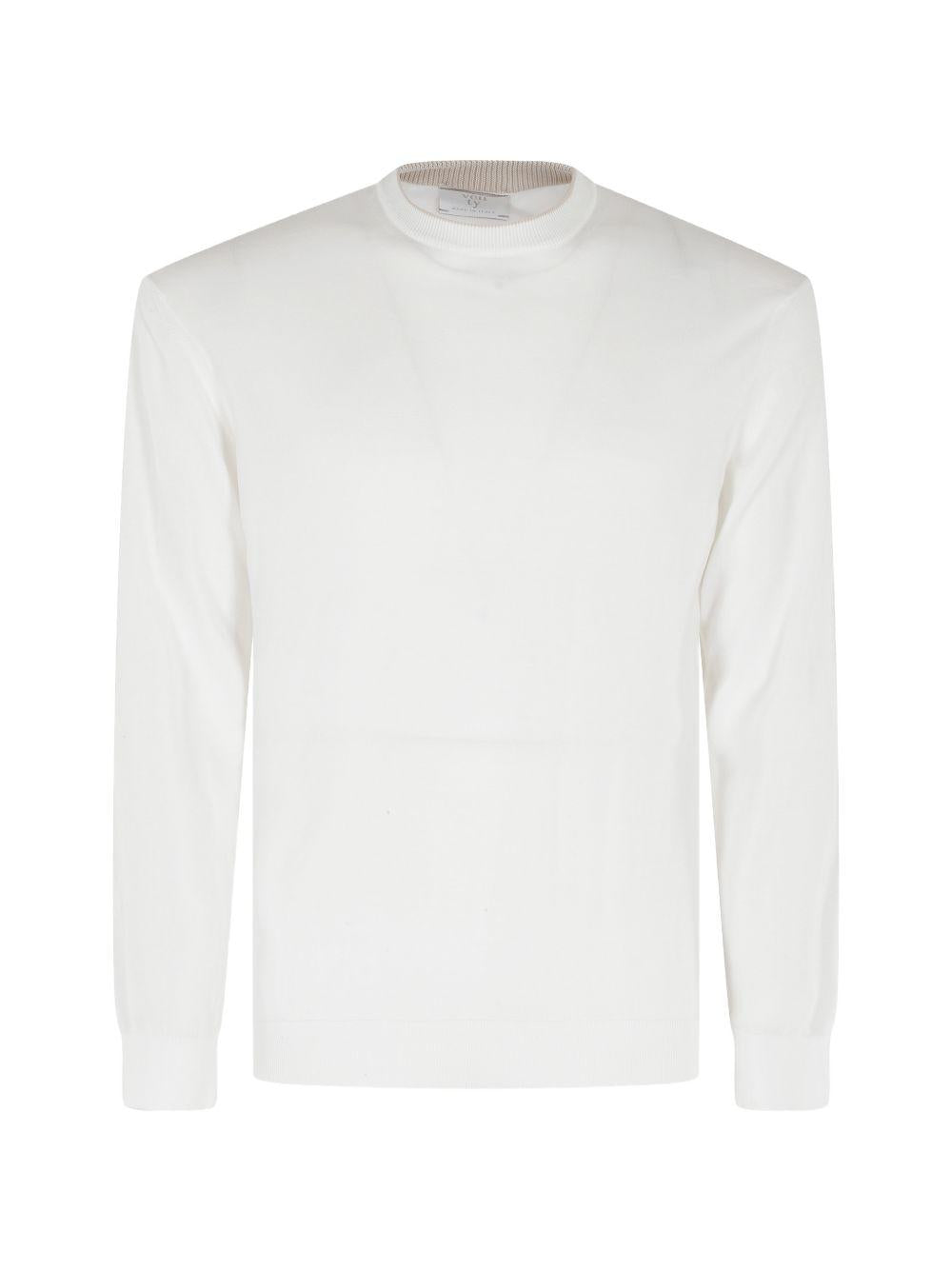 Maglia girocollo in bianco Eleventy - uomo 