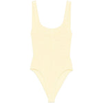 Costume da bagno con scollo quadrato in giallo pastello Hunza g - donna 