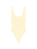 Costume da bagno con scollo quadrato in giallo pastello Hunza g - donna