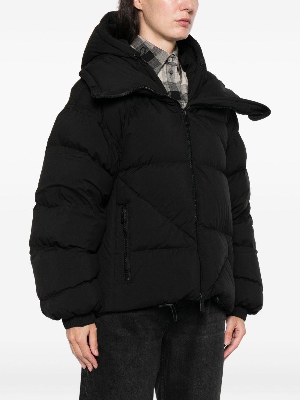 Giacca imbottita con chiusura a zip in nero Bacon - donna 