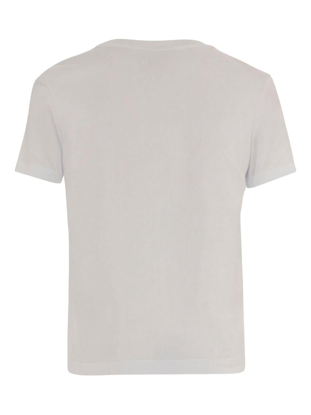 T-shirt con logo in bianco Casablanca - donna 