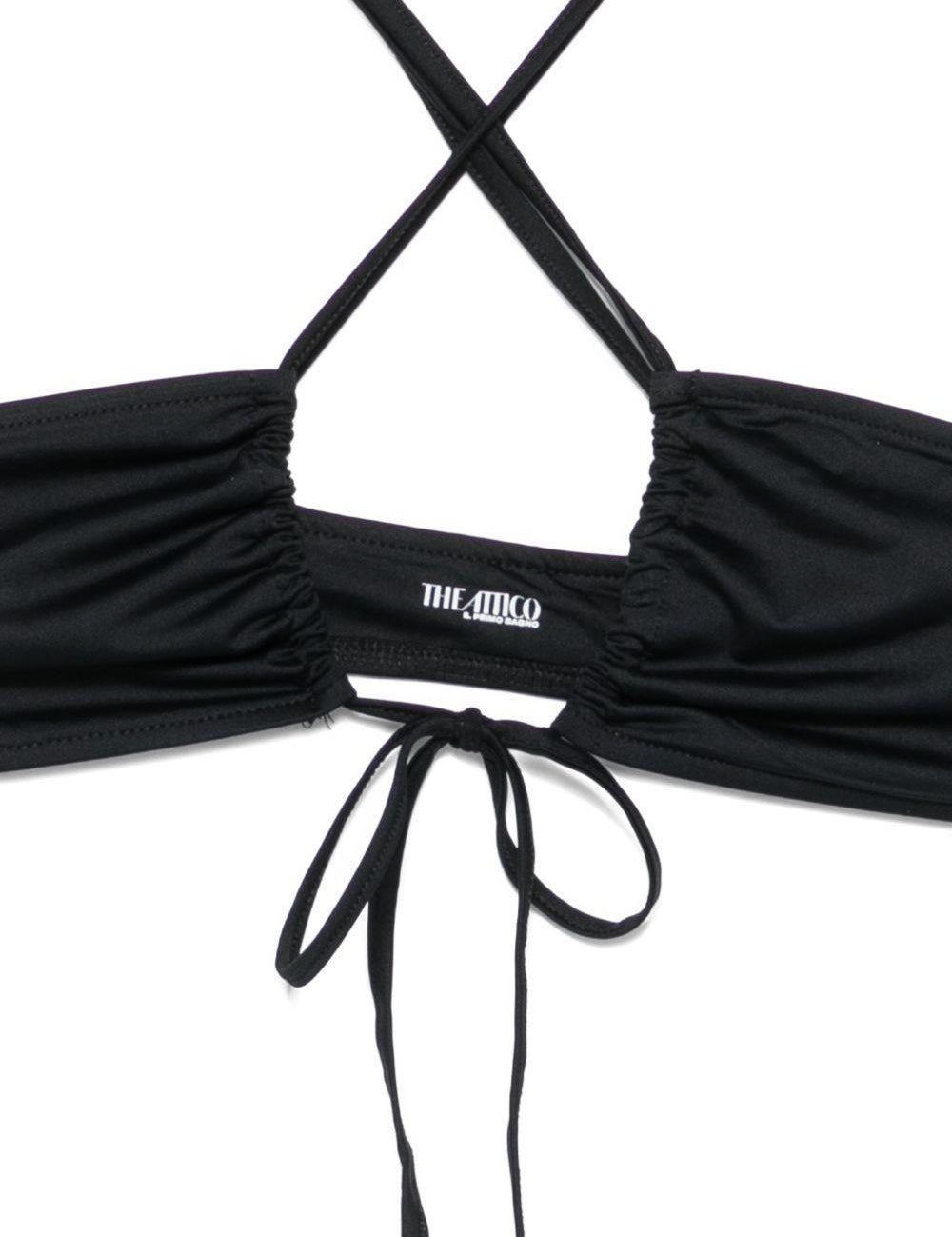 bikini lycra in nero the attico - donna 