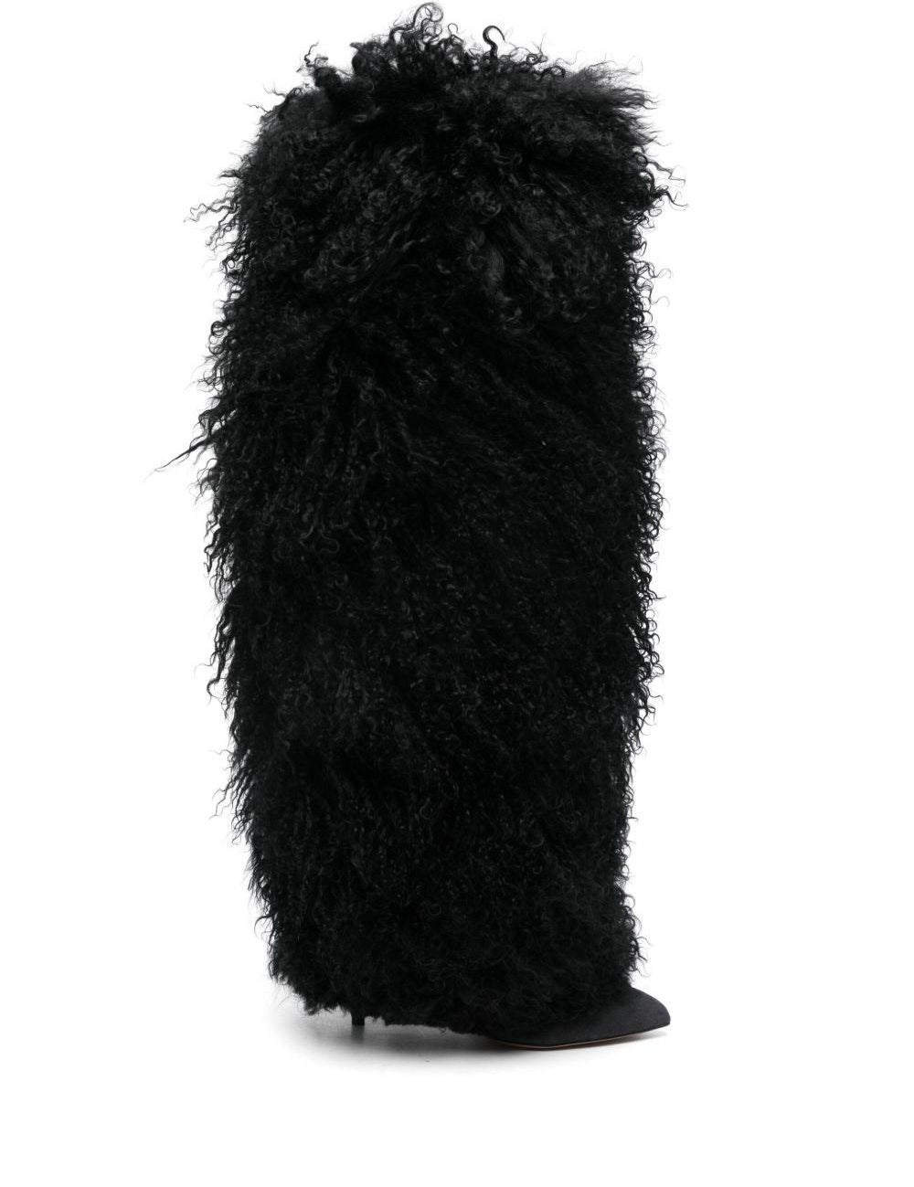 Stivali furry in nero Paris texas - donna 