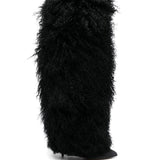 Stivali furry in nero Paris texas - donna 