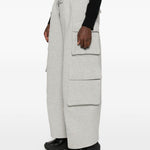 Pantaloni cargo con coulisse in grigio Feng Chen Wang - uomo 