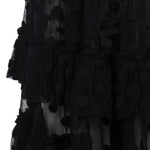Abito midi con balze a pois Dally in nero Dries van noten - donna 