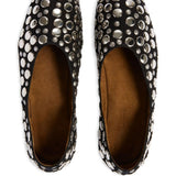 Ballerine con borchie jane in nero Khaite - donna 