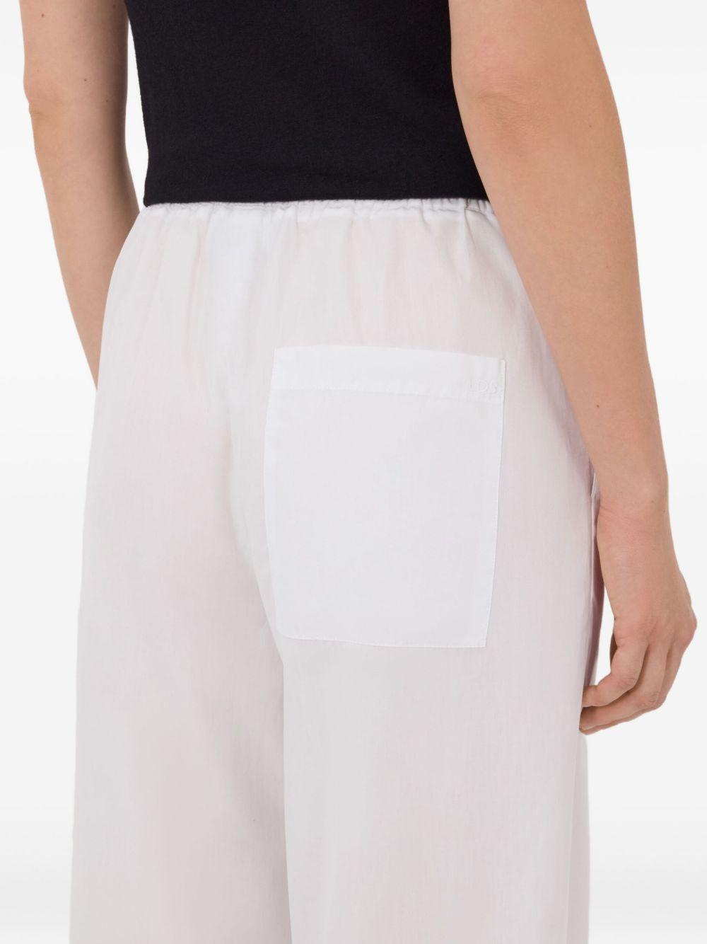 Pantaloni Sero LDS con coulisse in bianco Loulou de saison - donna 