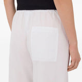 Pantaloni Sero LDS con coulisse in bianco Loulou de saison - donna 