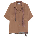 Camicia a maniche corte Pasolini in marrone Magliano  - uomo 