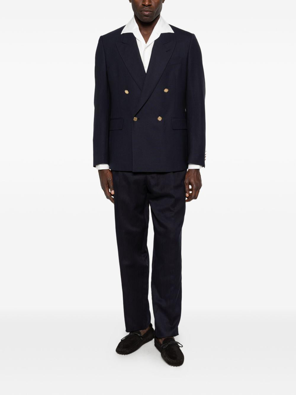 Giacca doppiopetto in blu Lardini - uomo 