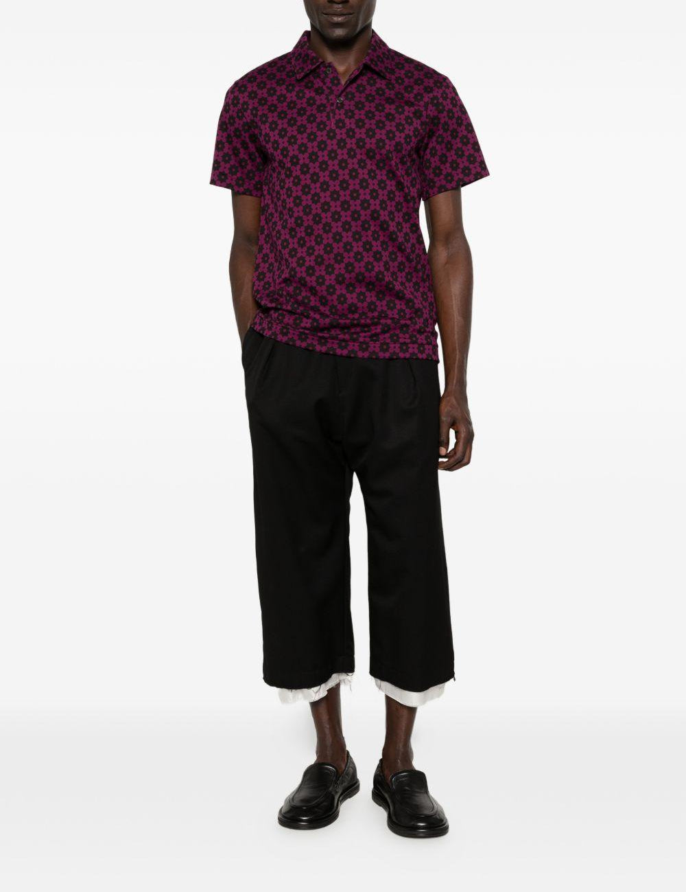 Polo con stampa geometrica in vola Comme des garcons homme plus - uomo 