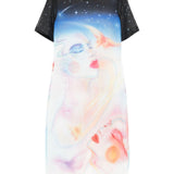 Abito midi con stampa multicolore Casablanca - donna 