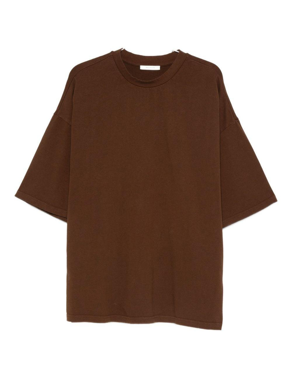T-shirt a manica corta in marrone  Entire studios - unisex 