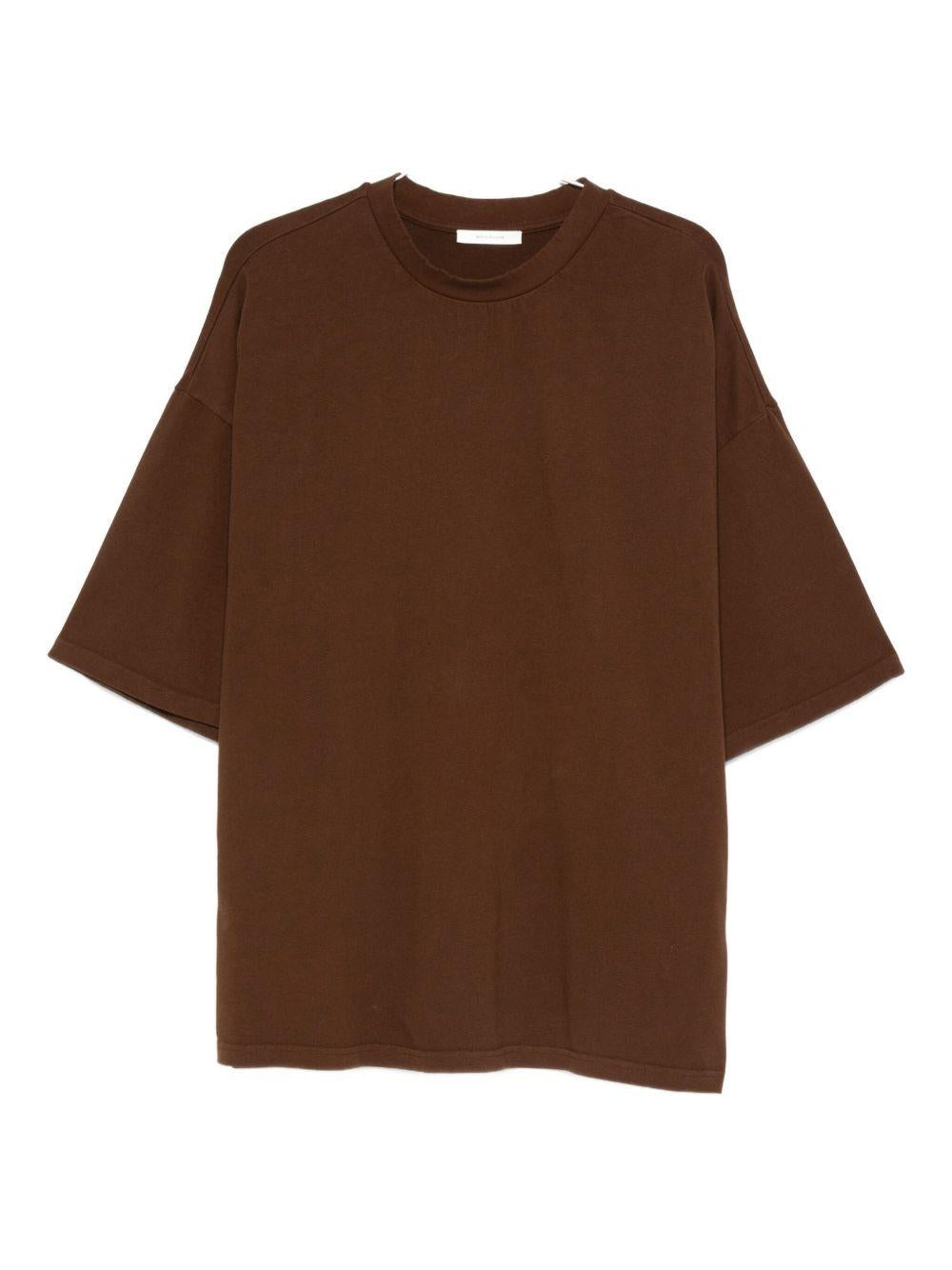 T-shirt a manica corta in marrone  Entire studios - unisex 