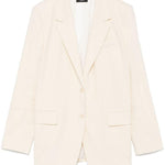 Blazer monopetto in beige chiaro Theory - donna 