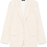 Blazer monopetto in beige chiaro Theory - donna 