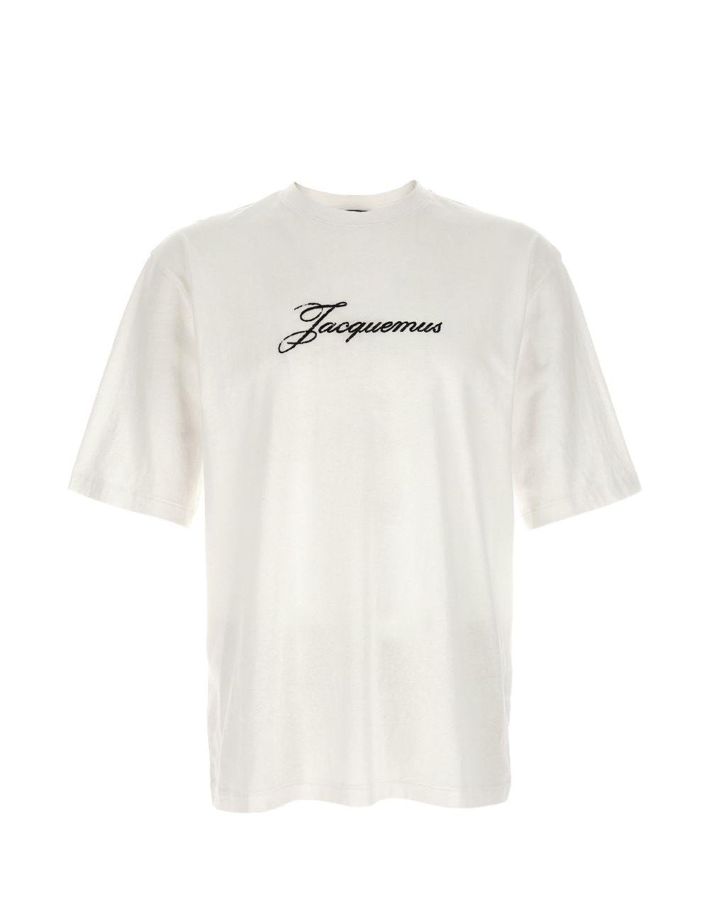 T-shirt con logo in bianco Jacquemus - unisex 