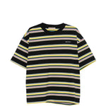T-shirt a righe in cotone multicolore 