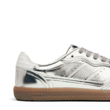 Sneakers Tb.490 pelle metallizzata argento 