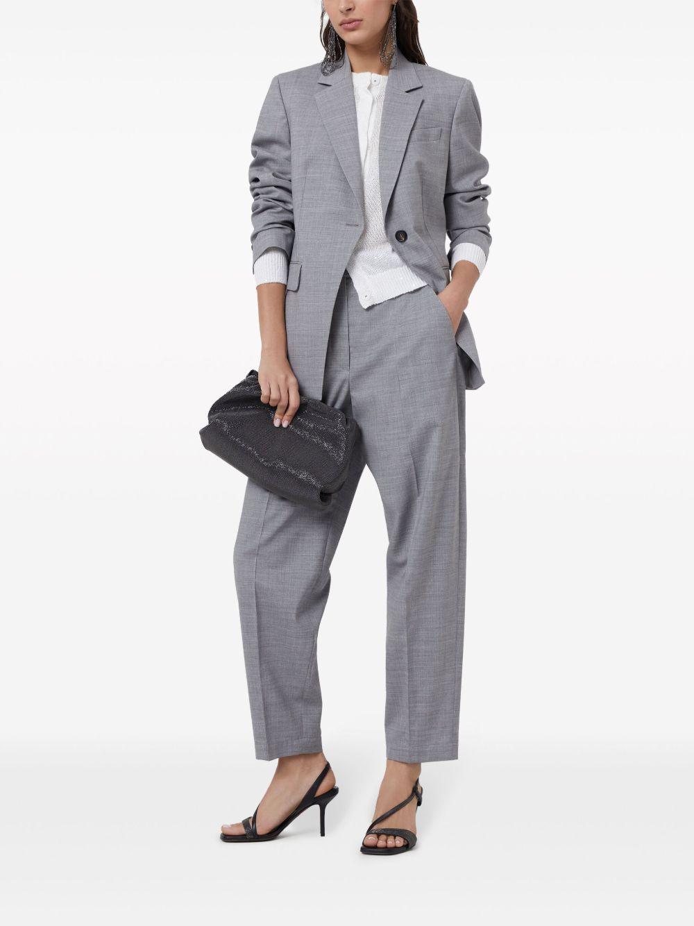 Cardigan con chiusura nascosta in bianco Brunello cucinelli - donna 