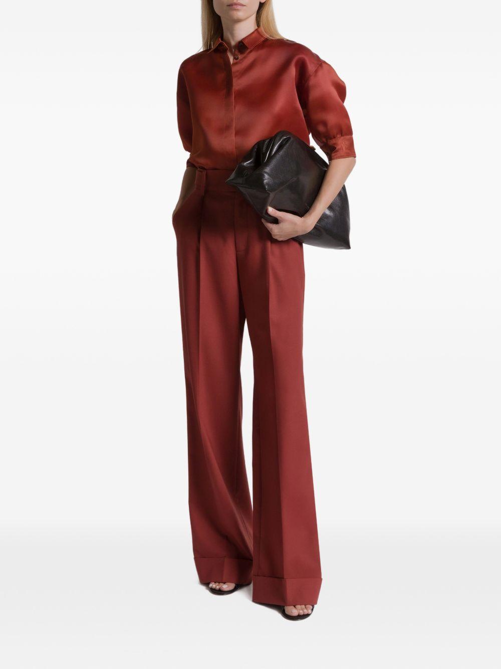 Camicia con bottoni in rosso Alberta Ferretti - donna 