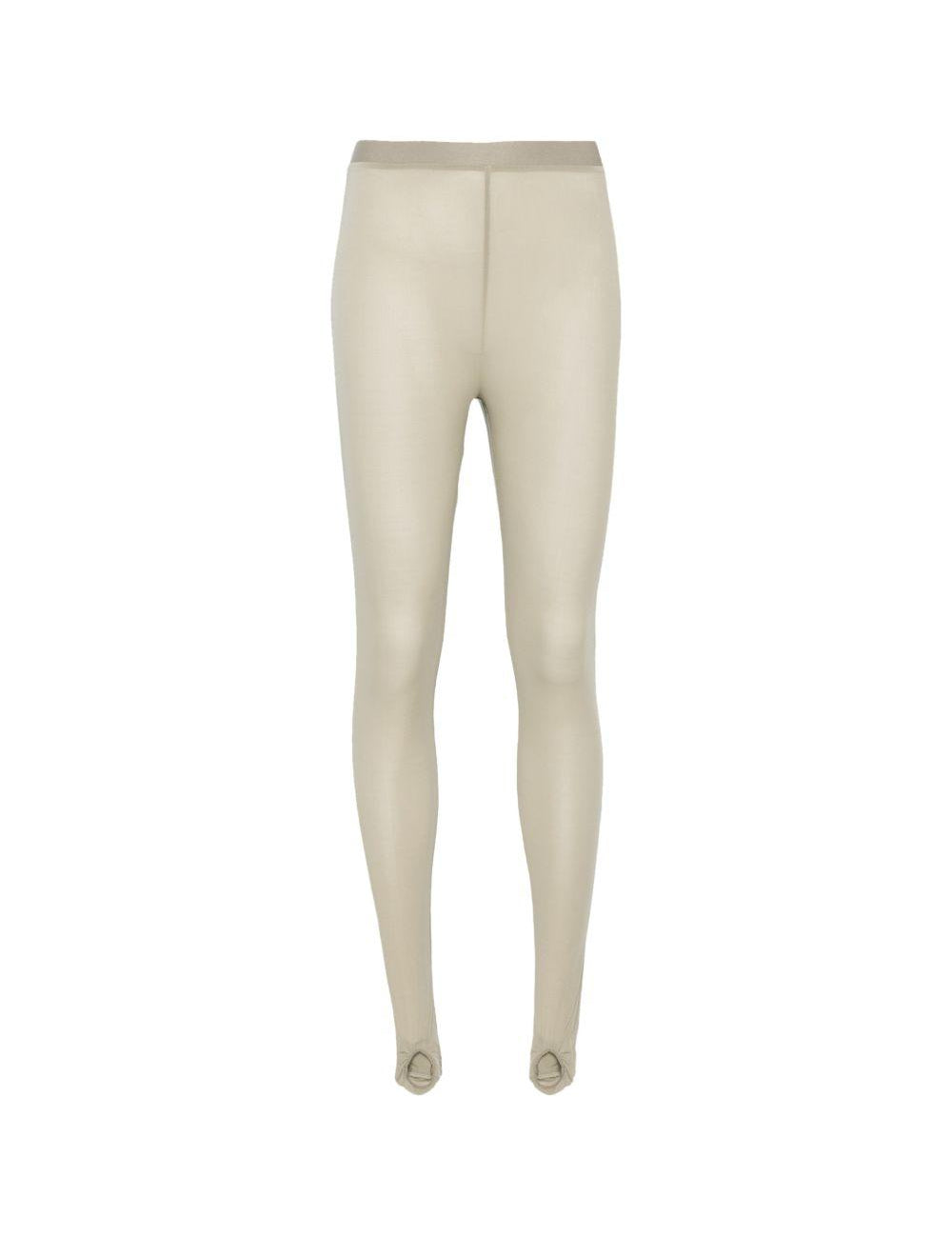 Leggings con staffa in beige Wardrobe.Nyc - donna 