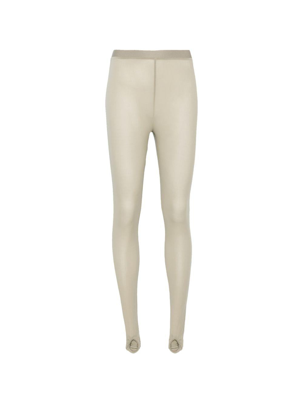 Leggings con staffa in beige Wardrobe.Nyc - donna 