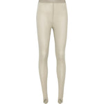 Leggings con staffa in beige Wardrobe.Nyc - donna 