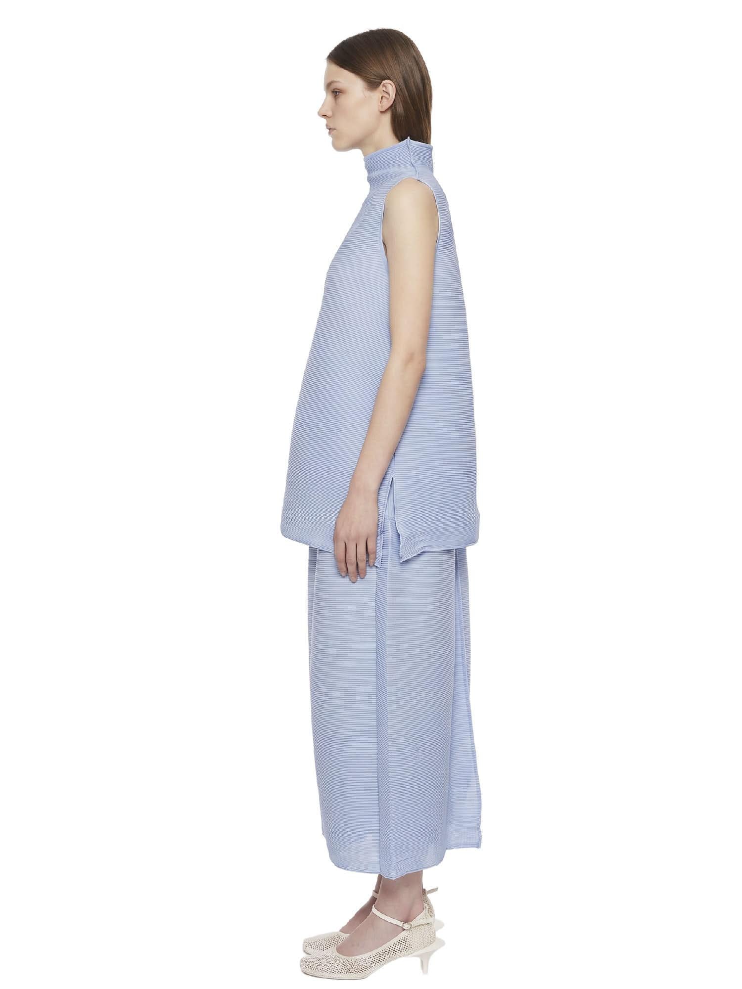 Top a collo alto in celeste Melitta Baumeister - donna 