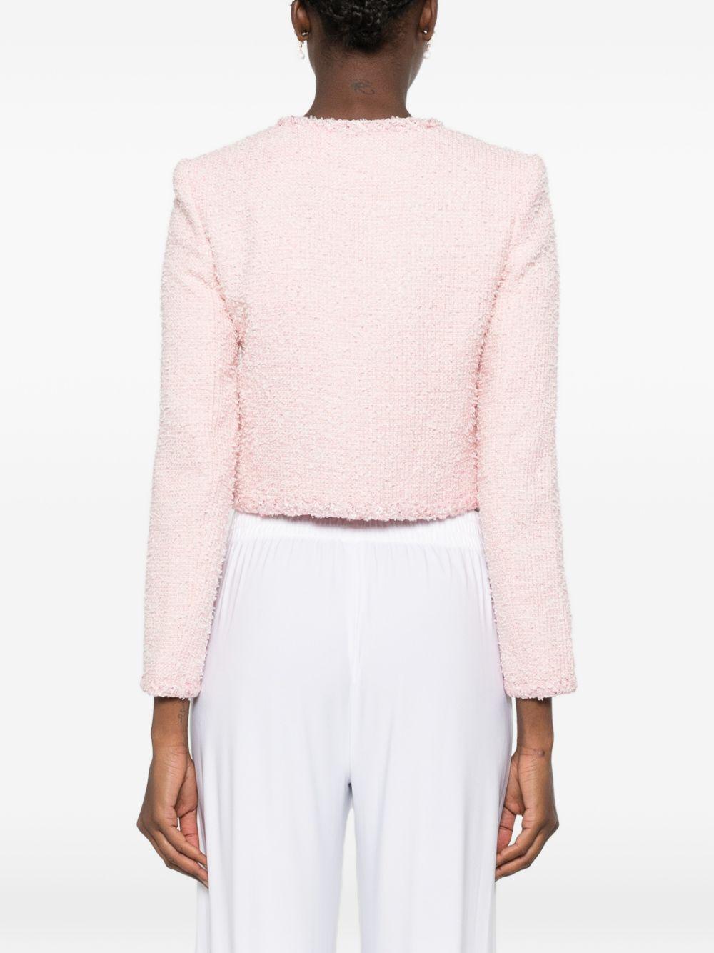 Giacca con paillettes in rosa 
