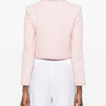 Giacca con paillettes in rosa 