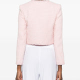 Giacca con paillettes in rosa 