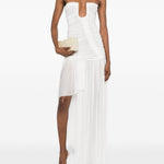 Abito asimmetrico senza spalline in bianco  Christopher esber - donna 