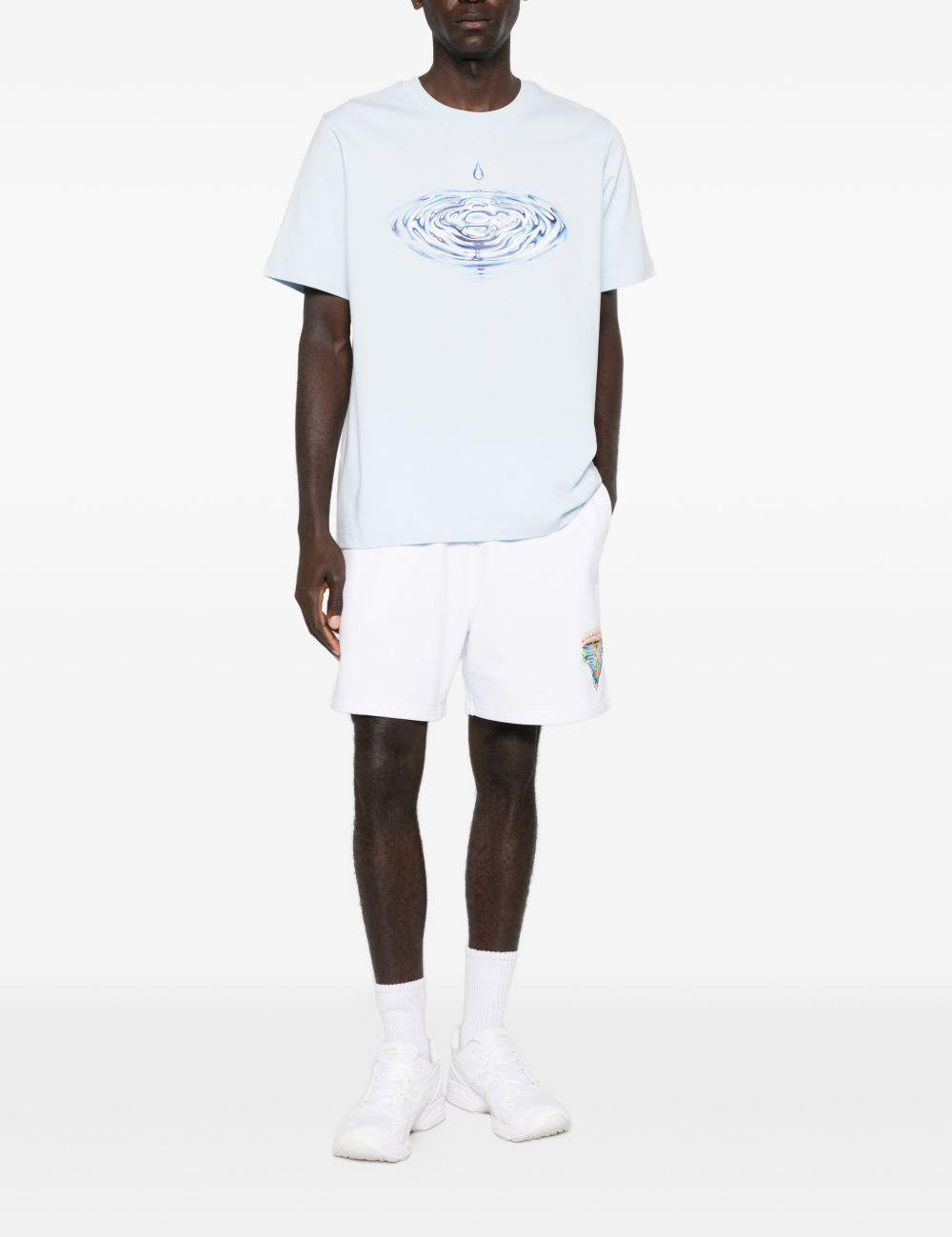T-shirt con grafica in azzurro Casablanca - uomo 