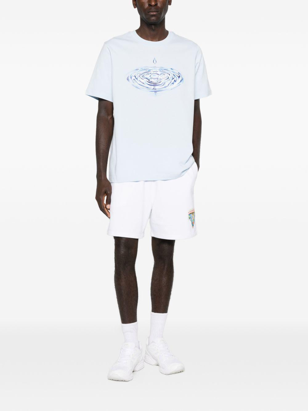 T-shirt con grafica in azzurro Casablanca - uomo 