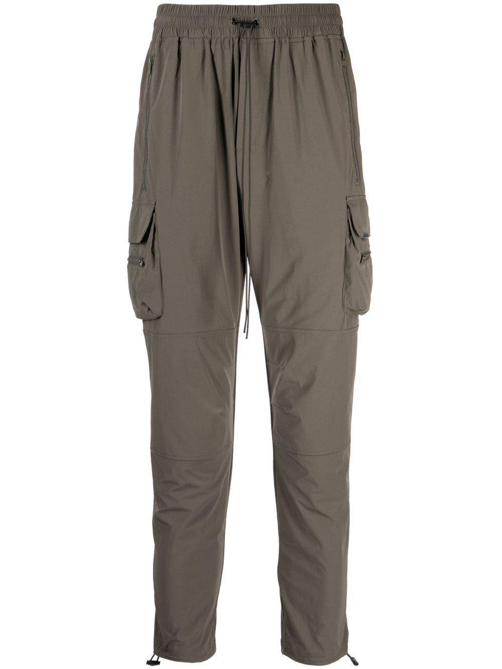 Pantaloni sportivi con coulisse in verde oliva Represent - uomo 