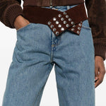 Jeans con design a cinque tasche in blu The attico - donna 