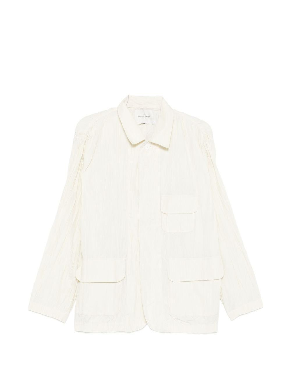 Giacca con effetto stropicciato in bianco GONGDID DESIGN - uomo 