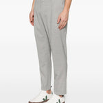 Pantaloni tiberio con pieghe in grigio Briglia 1949 - uomo 