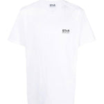 T-shirt con logo in bianco Golden goose - uomo 