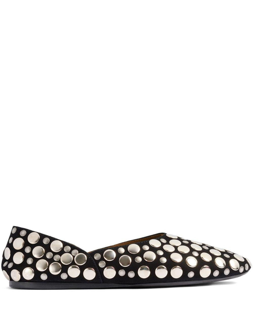Ballerine con borchie jane in nero Khaite - donna 