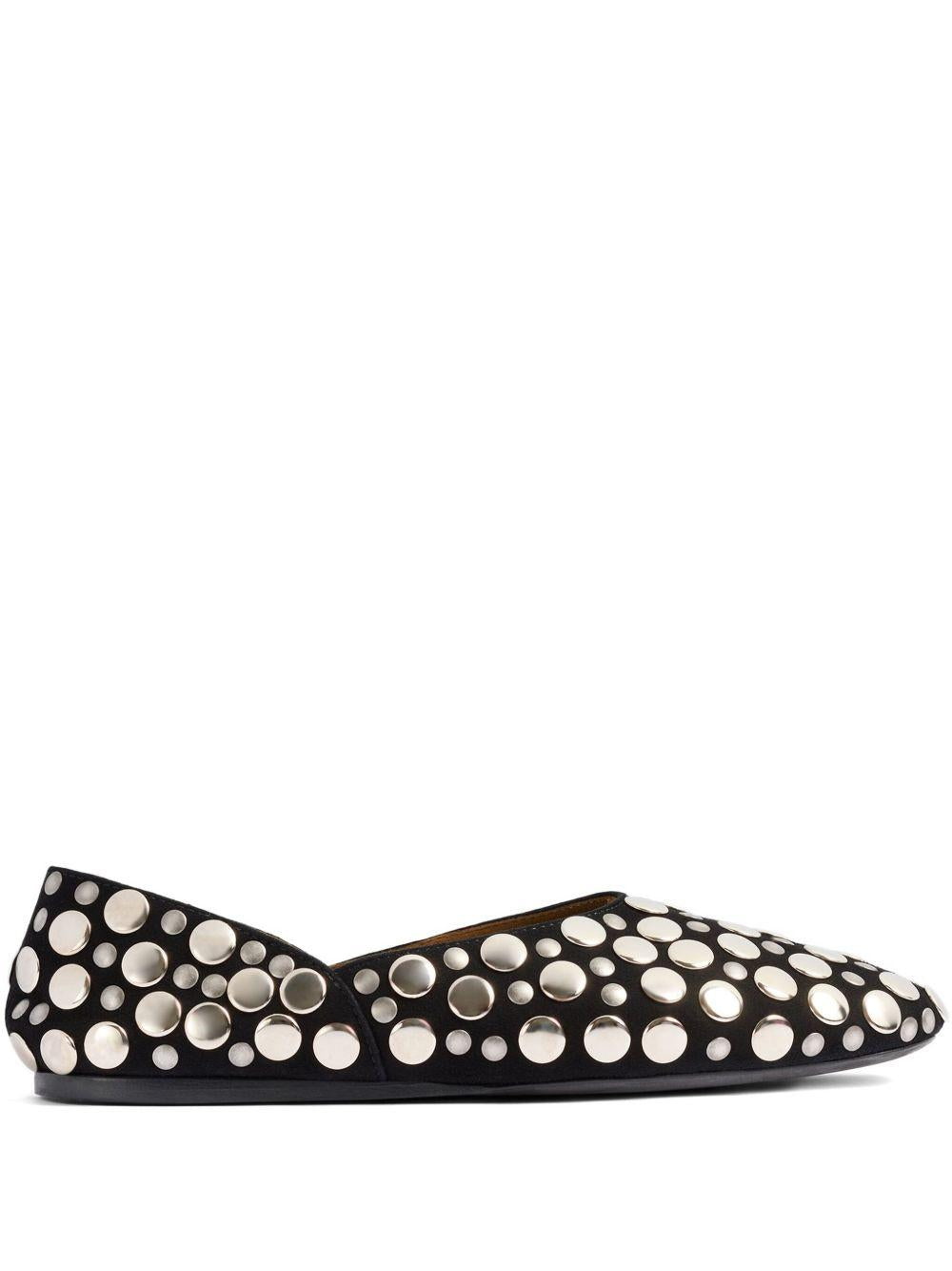 Ballerine con borchie jane in nero Khaite - donna 