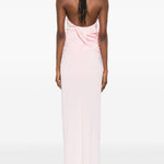 Abito lungo con collo halter in rosa Amen - donna 