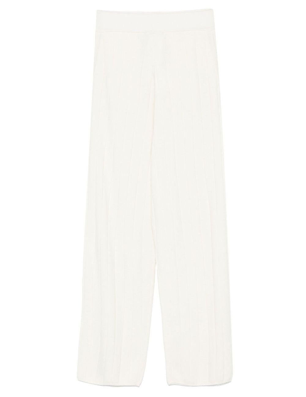Pantaloni in cashmere jardin in bianco Maxmara - donna 