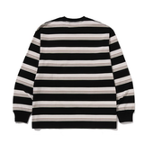 T-shirt a righe a maniche lunghe multicolore A bathing Ape - uomo 