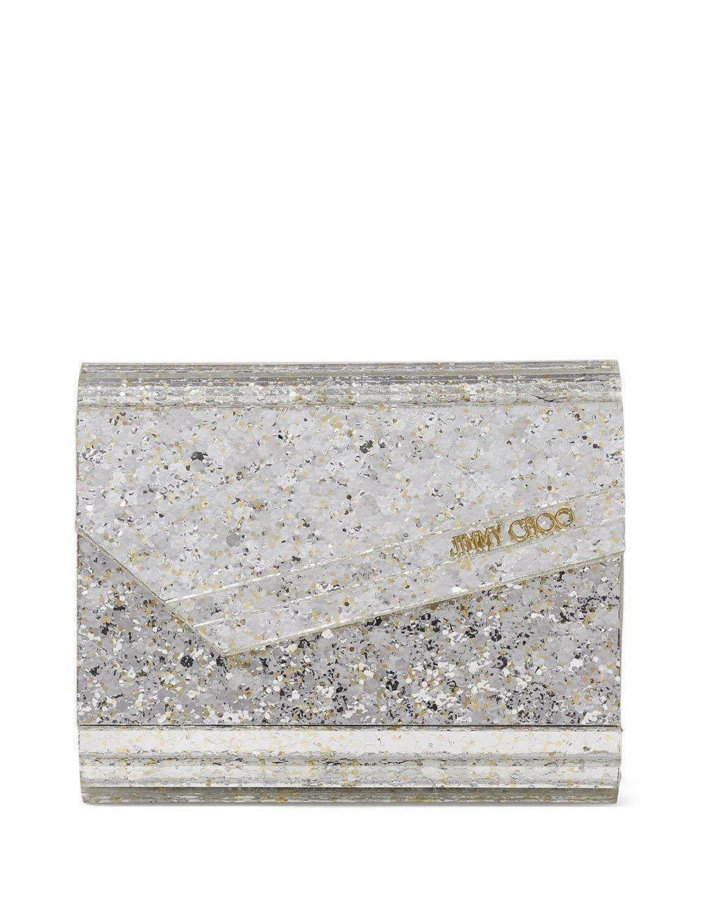 Borsa Candy con paillettes in champagne Jimmy choo - donna 